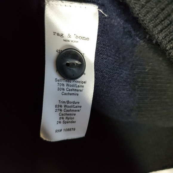 RAG & BONE ‘Careen’ Striped Mock Neck sweater - Picture 8 of 8